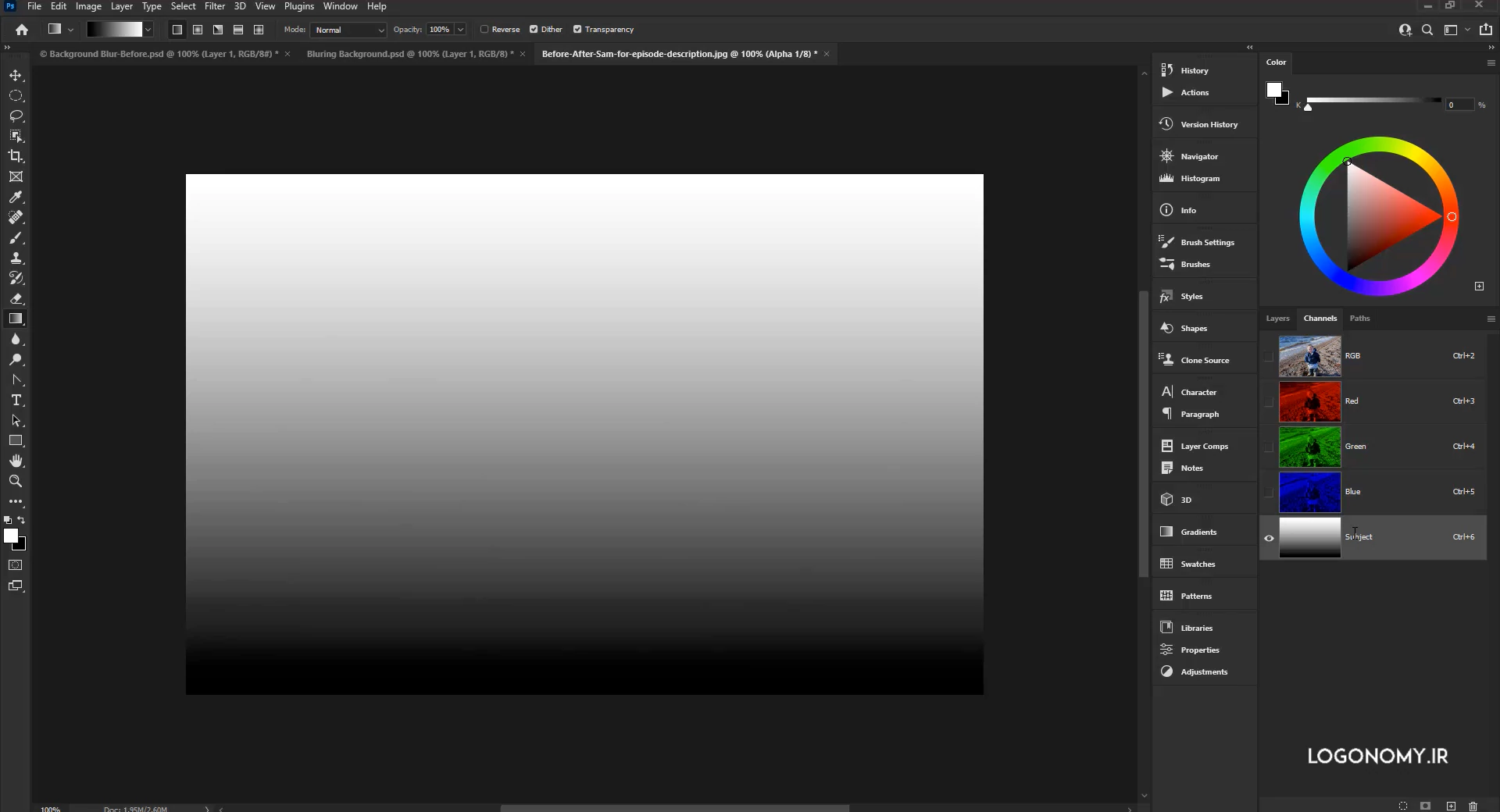 ایجاد عمق تصویر در برنامه فتوشاپ (photoshop) با فیلتر لنز بلر (Lenz blur)